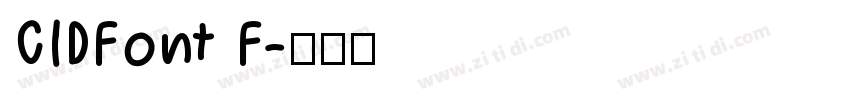 CIDFont F字体转换